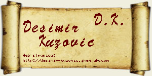Desimir Kuzović vizit kartica